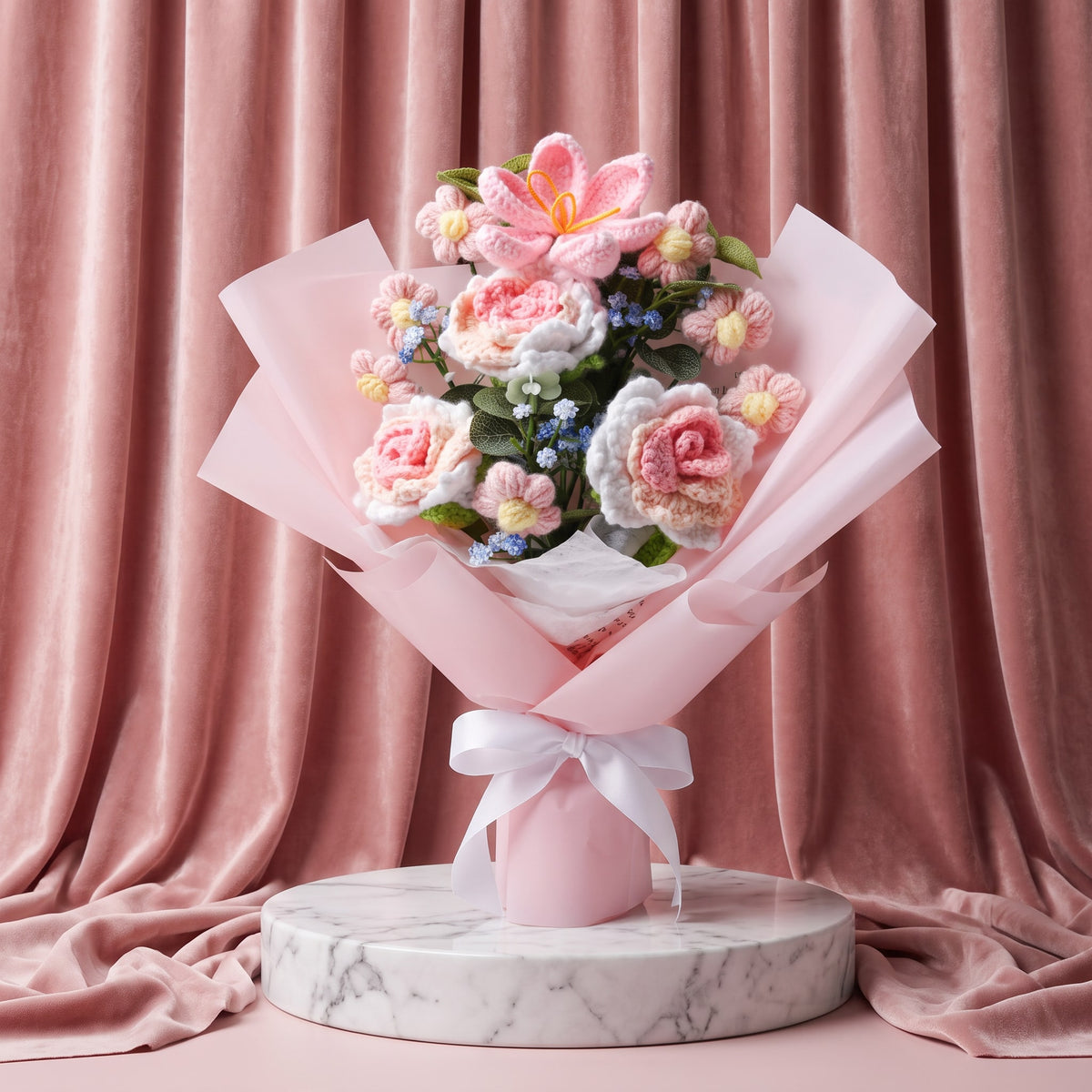 Bouquet Rouge Éternel · Bukiet Wiecznej Czerwieni