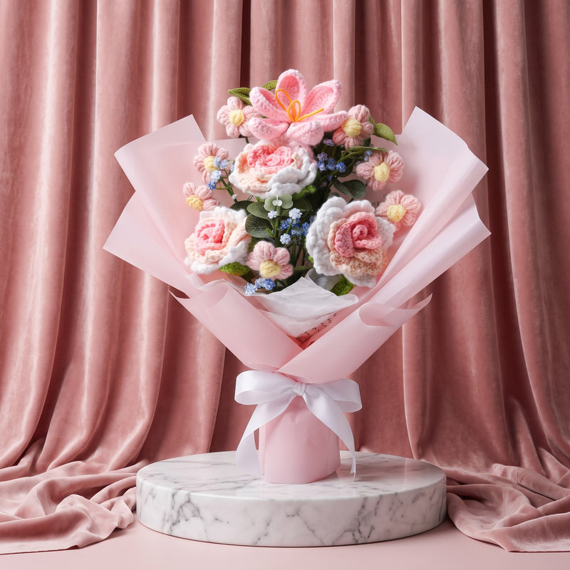 Bouquet Rouge Éternel · Bukiet Wiecznej Czerwieni