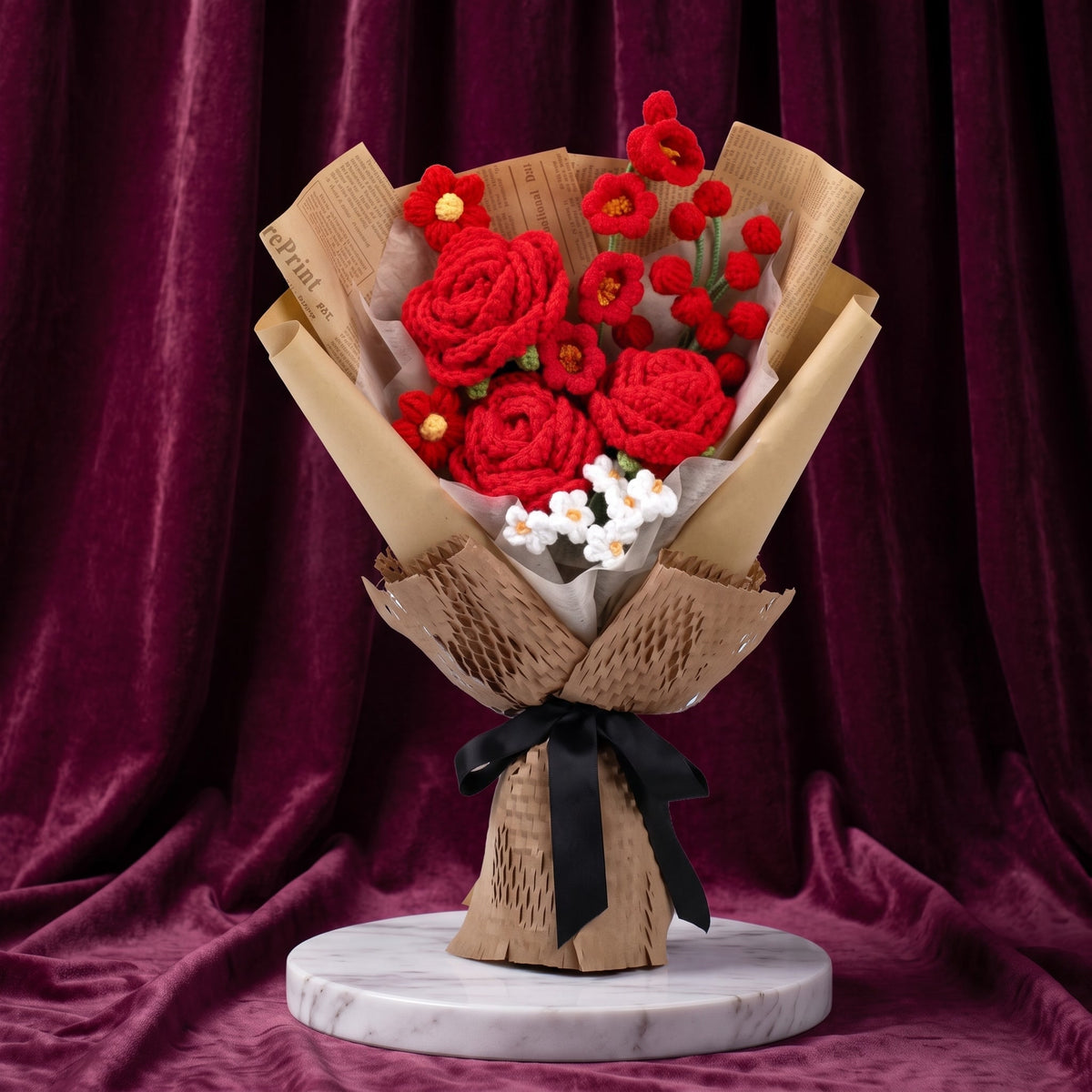 Bouquet Rouge Éternel · Bukiet Wiecznej Czerwieni